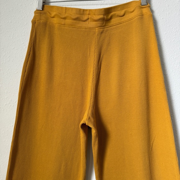 NWT Size S Mustard Yellow Wide Leg Flare Thermal Trouser Pant - MATE the Label - Picture 8 of 9